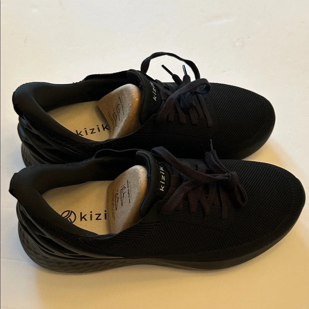Kizik Athens Women's Black Sneakers Sz 11W‎ NWOT PRM